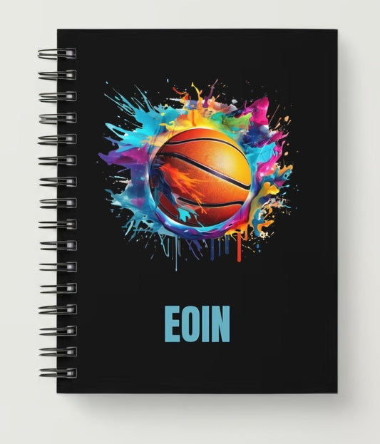 Paintsplash basketball notebook