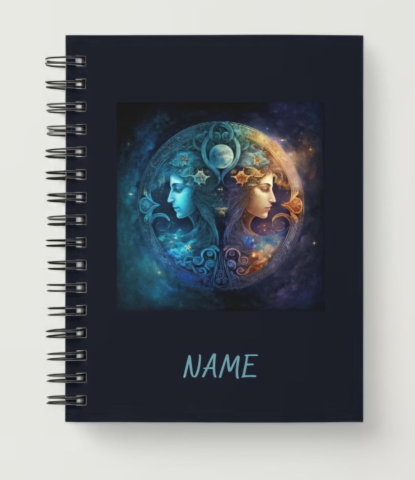 Personalized A5 Horoscope Gemini spiral notebook