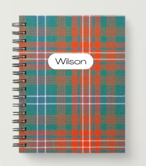 Wilson Clan Tartan Personalized Notebook