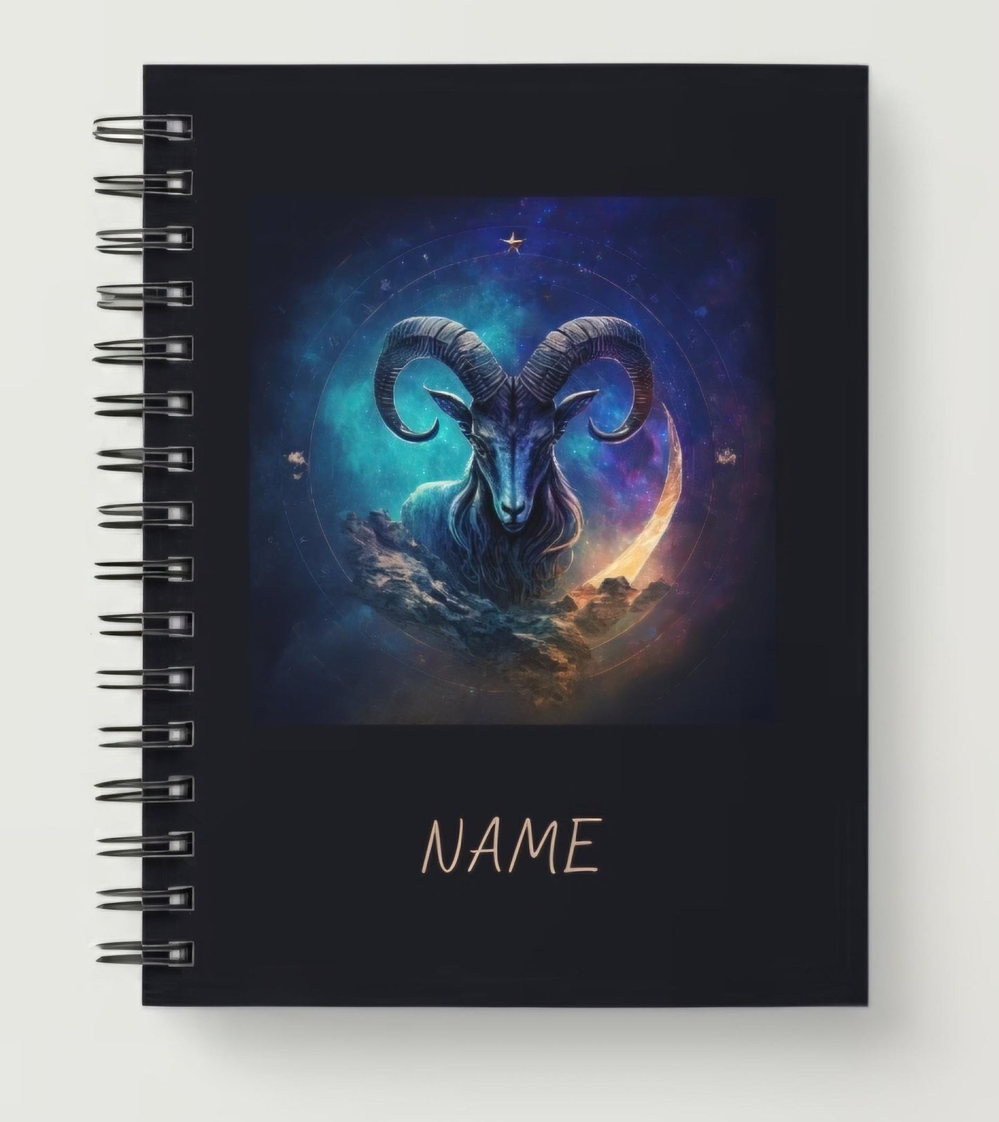 Personalized A5 Horoscope Capricorn spiral notebook