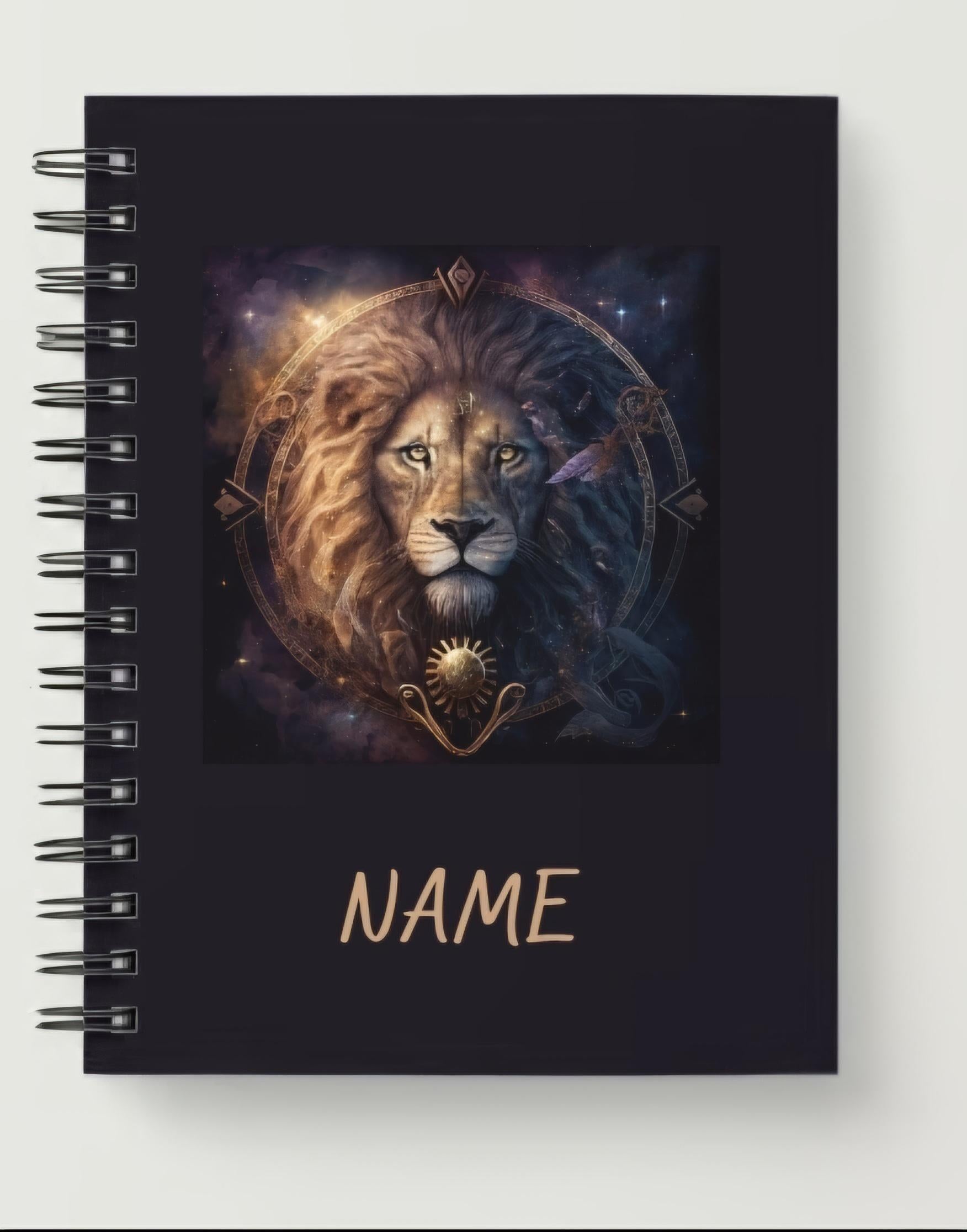 Personalized A5 Horoscope Leo spiral notebook