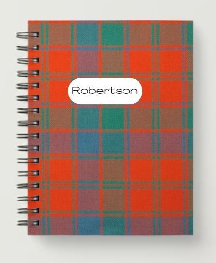 Robertson Clan Tartan Personalized Notebook