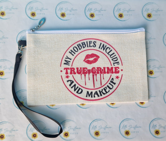 True crimes cosmetic bag