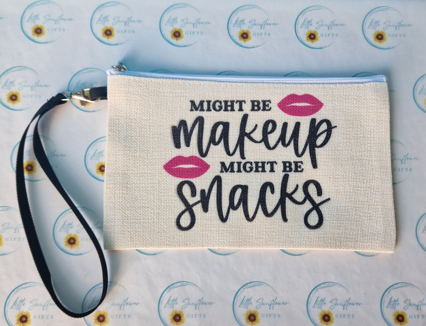 Might be snacks cosmetic bag